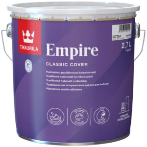 Tiksotropowa farba alkidowa do barwienia Tikkurila Empire baza C transparentna 2,7L