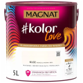 Farba lateksowa plamoodporna Magnat kolorLove porcelanowa biel KL02 5L
