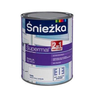 Śnieżka Supermal farba do PCV do okien BIAŁA 750ml