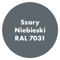 Szybkoschnąca uniwersalna emalia akrylowa Aqua Pro Szary Niebieski RAL 7031 5L