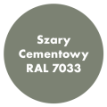 Szybkoschnąca uniwersalna emalia akrylowa Aqua Pro Szary Cementowy RAL 7033 0,8L