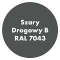 Szybkoschnąca uniwersalna emalia akrylowa Aqua Pro Szary Drogowy B RAL 7043 9L