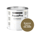 Szybkoschnąca uniwersalna emalia akrylowa Aqua Pro Brązowo Zielony RAL 8000 0,7L