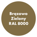 Szybkoschnąca uniwersalna emalia akrylowa Aqua Pro Brązowo Zielony RAL 8000 0,7L