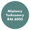Szybkoschnąca uniwersalna emalia akrylowa Aqua Pro Miętowy Turkusowy RAL 6033 2,7L