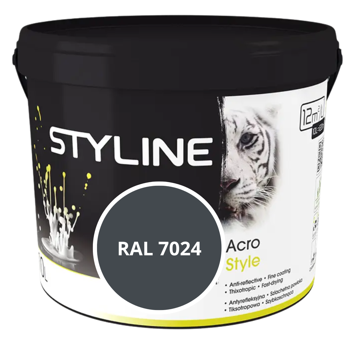 BOLIX STYLINE Acro Style Farba akrylowa grafit RAL 7024 9L