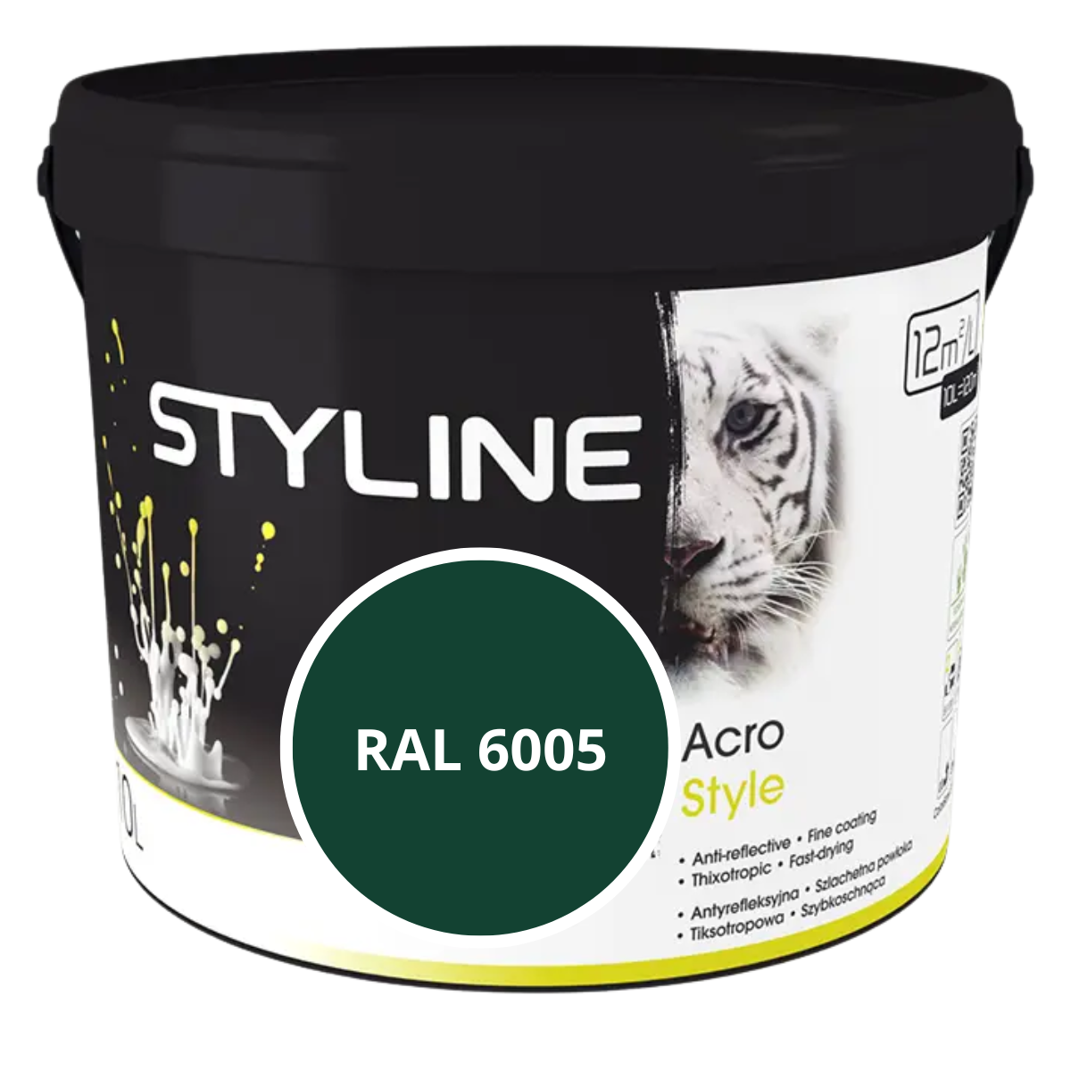 BOLIX STYLINE Acro Style Farba akrylowa zielona RAL 6005 9L