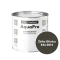 Szybkoschnąca uniwersalna emalia akrylowa Aqua Pro Żółta Oliwka RAL 6014 0,7L