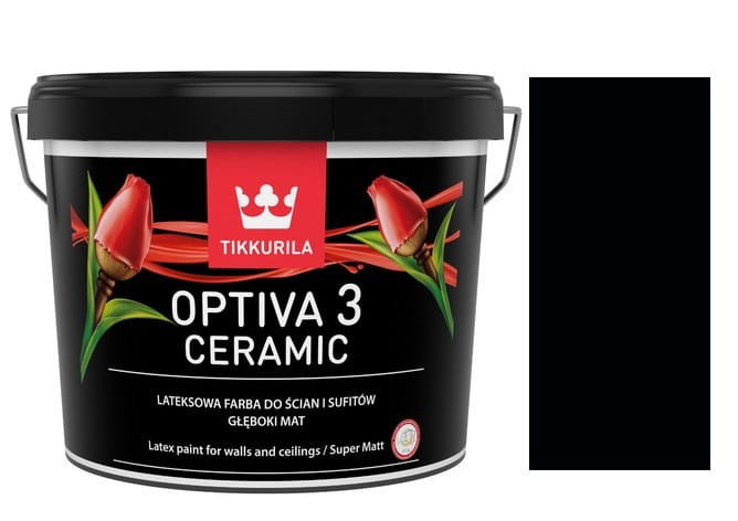 TIKKURILA Optiva Ceramic Matt 3 0,9l  RAL 9005