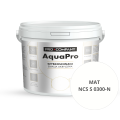 Szybkoschnąca uniwersalna emalia akrylowa Aqua Pro Biel Naturalna MAT NCS S 0300-N 5L