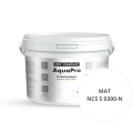 Szybkoschnąca uniwersalna emalia akrylowa Aqua Pro Biel Naturalna MAT NCS S 0300-N 3L