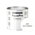 Szybkoschnąca uniwersalna emalia akrylowa Aqua Pro Biel Naturalna MAT NCS S 0300-N 0,8L