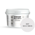 Szybkoschnąca uniwersalna emalia akrylowa Aqua Pro Jasny Szary MAT NCS S 1000-N 3L