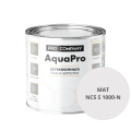 Szybkoschnąca uniwersalna emalia akrylowa Aqua Pro Jasny Szary MAT NCS S 1000-N 0,8L