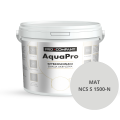 Szybkoschnąca uniwersalna emalia akrylowa Aqua Pro Szary MAT NCS S 1500-N 10L