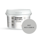 Szybkoschnąca uniwersalna emalia akrylowa Aqua Pro Średnio Ciemny Szary MAT NCS S 2500-N 3L