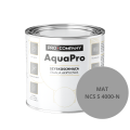 Szybkoschnąca uniwersalna emalia akrylowa Aqua Pro Ciemny Szary MAT NCS S 4000-N 0,8L
