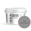 Szybkoschnąca uniwersalna emalia akrylowa Aqua Pro Bardzo Ciemny Szary MAT NCS S 4500-N 3L
