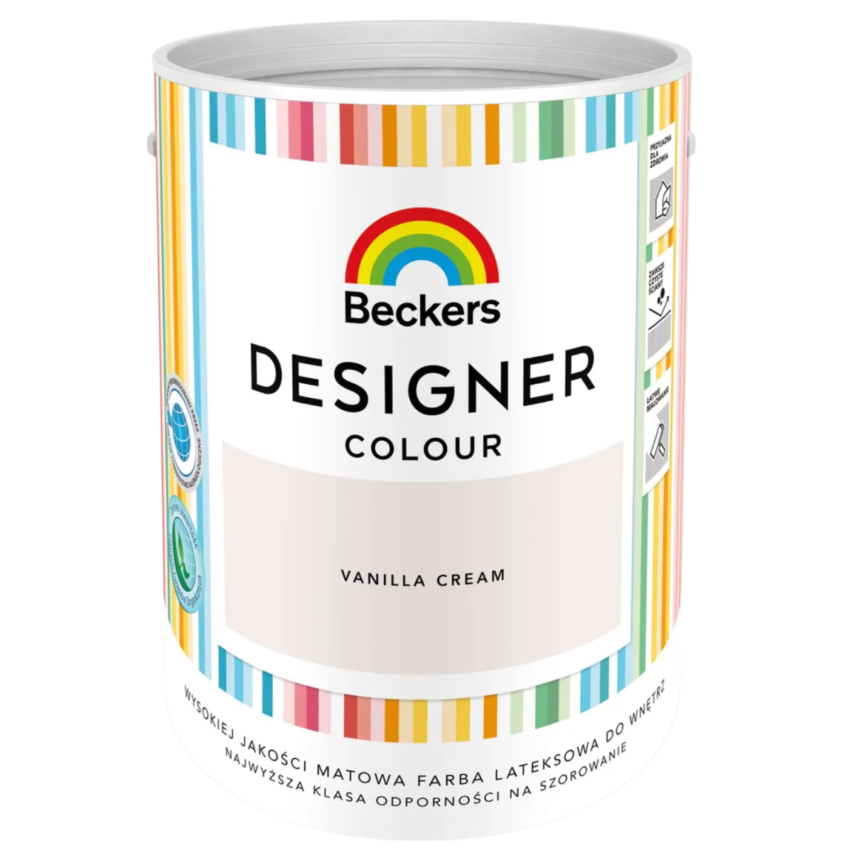 Farba do wnętrz Beckers Designer beżowy Vanilla Cream 5L
