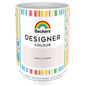 Farba do wnętrz Beckers Designer beżowy Vanilla Cream 5L