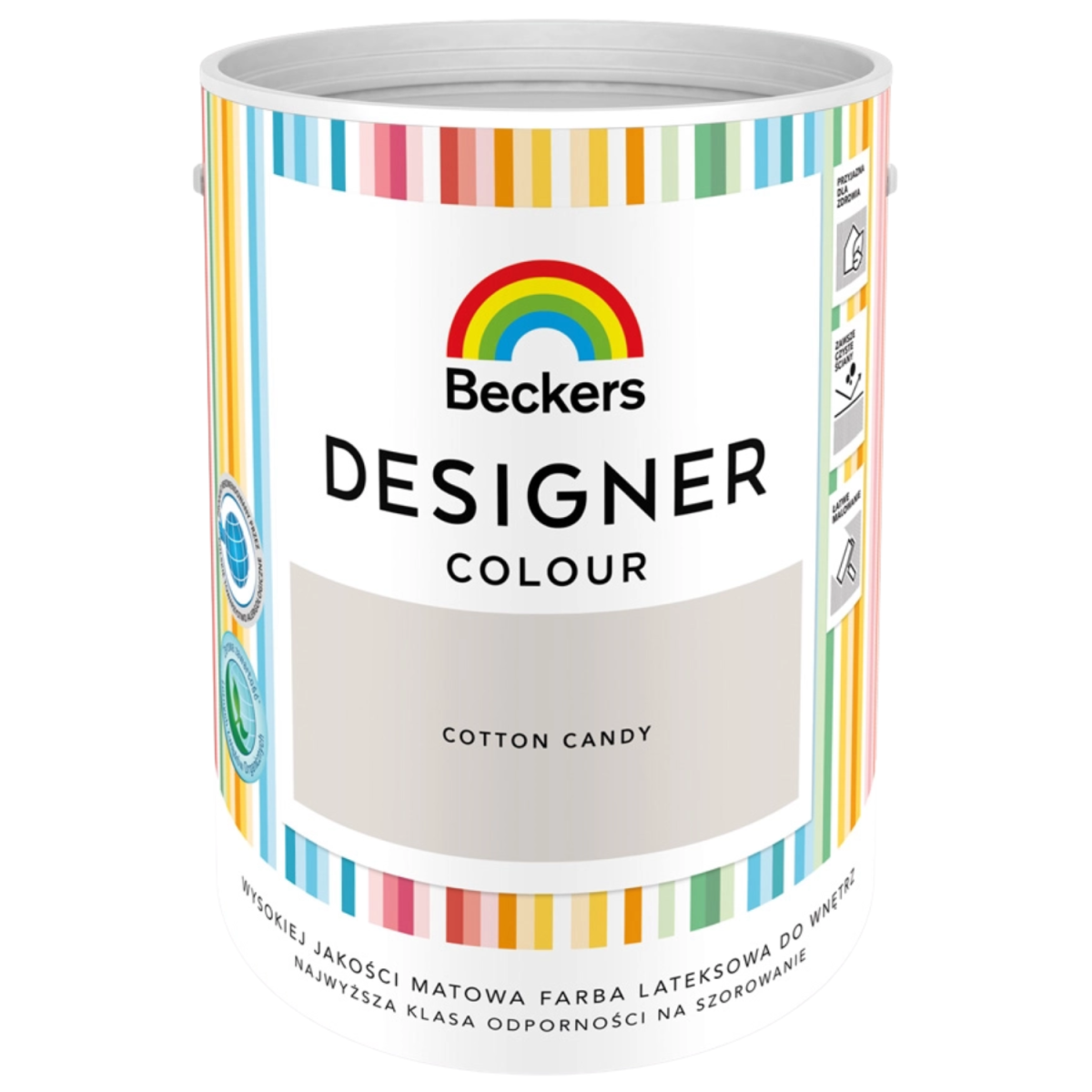 Farba do wnętrz Beckers Designer Colour beżowa Cotton Candy 5L