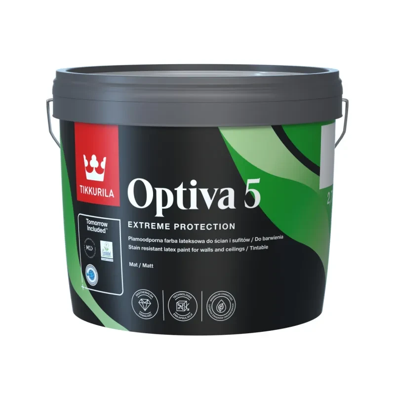 TIKKURILA Optiva Matt 5 2,7l BIAŁA