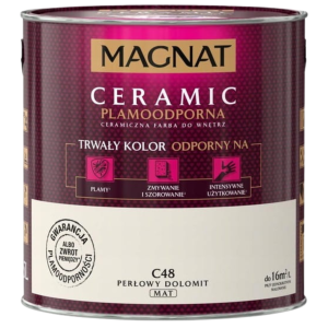MAGNAT Ceramic Farba plamoodporna perłowy dolomit C48 2,5L