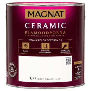 MAGNAT Ceramic Farba plamoodporna biały granit C77 2,5L