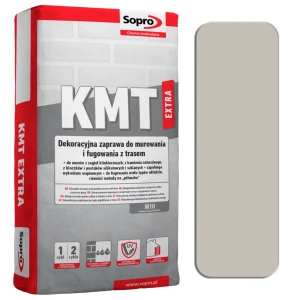 Dekoracyjna zaprawa do murowania i fugowania SOPRO KMT 285 25kg Jasny szary