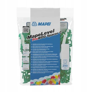 Klipsy dystansowe do poziomowania płytek 1mm MAPEI Mapelevel ProWDG 250szt