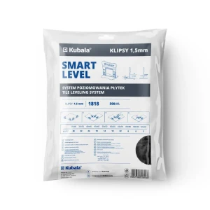 Klipsy dystansowe 1,5mm do poziomowania płytek Kubala Smart Level 500szt