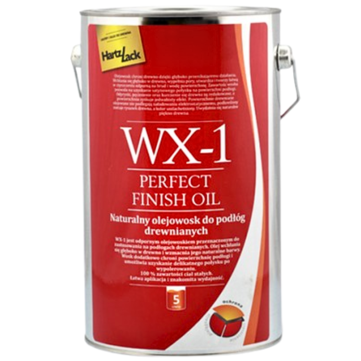 HartzLack WX-1 Naturalny olejowosk do drewna 5L