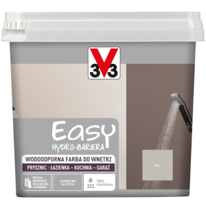 V33 Easy Hydro-Bariera Wodoodporna farba do wnętrz beż satyna 0,75L