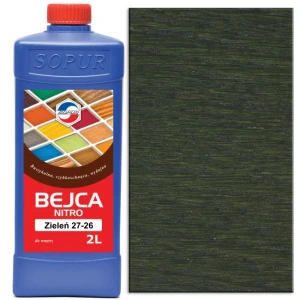 Szybkoschnąca bejca nitro do drewna SOPUR Zielony 27-26 2L