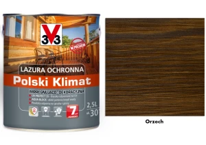 Lazura ochronna 7 lat Polski Klimat impregnująco-dekoracyjna V33 Orzech 2,5l