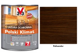 Lazura ochronna 7 lat Polski Klimat impregnująco-dekoracyjna V33 Palisander 0,75l