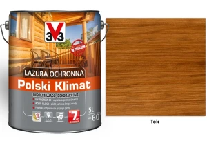 Lazura ochronna 7 lat Polski Klimat impregnująco-dekoracyjna V33 Tek 5l