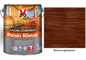 Lazura ochronna 7 lat Polski Klimat impregnująco-dekoracyjna V33 Drewno egzotyczne 5l