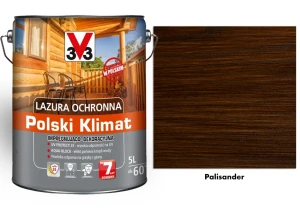 Lazura ochronna 7 lat Polski Klimat impregnująco-dekoracyjna V33 Palisander 5l