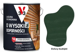 Lazura ochronna 10 lat o wysokiej odporności V33 Zielony 2,5L