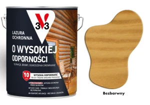 Lazura ochronna 10 lat o wysokiej odporności V33 Bezbarwny 2,5L