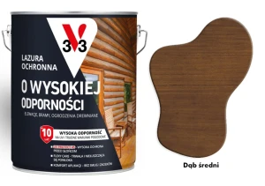 Lazura ochronna 10 lat o wysokiej odporności V33 Dąb średni 2,5L