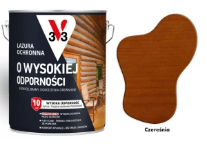 Lazura ochronna  10 lat o wysokiej odporności V33 Czereśnia 5L