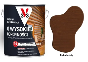 Lazura ochronna  10 lat o wysokiej odporności V33 Dąb złocisty 5L