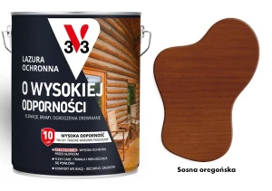 Lazura ochronna 10 lat o wysokiej odporności V33 Sosna oregońska 2,5L