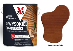 Lazura ochronna 10 lat o wysokiej odporności V33 Sosna oregońska 5L