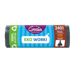 GOSIA EKO Ultra mocne worki na śmieci 240L 10szt