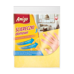 AMIGO Uniwersalne ściereczki domowe żółte 3szt