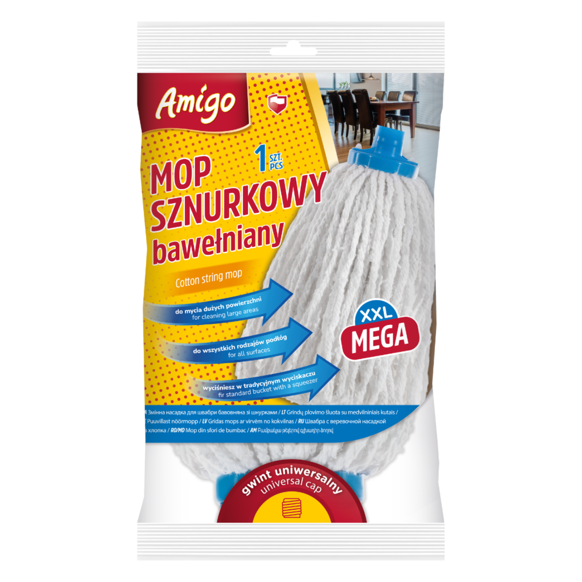 AMIGO Mop bawłniany sznurkowy XXL 1szt