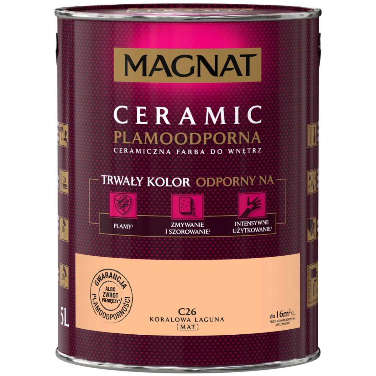 MAGNAT Ceramic Farba ceramiczna koralowa laguna C26 5L